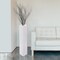 Large Tall Rectangular Wooden Modern Floor Vase - Sleek Contemporary Decor Accent for Living Room, Bedroom, Hallway and Entryway - Handcrafted Decorative Display Piece with Elegant Design